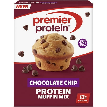 Premier Protein Chocolate Chip Protein Muffin Mix, 14 oz