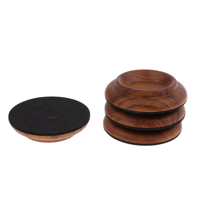 4 piezas de posavasos para piano con ruedas, accesorios para instrumentos musicales 2