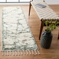 thumbnail image 2 of SAFAVIEH Manhattan Tarah Abstract Distressed Area Rug, Ivory/Sage, 4' x 6', 2 of 6
