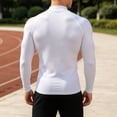 thumbnail image 4 of SUYIDA Men's Ice Silk Mesh Zip Top, Long Sleeve Breathable Athletic Tee, Quick Dry Comfortable Fit Shirt, 4 of 5