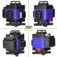 thumbnail image 4 of Blue 16-Line LCD Level with Complete Accessories Kit - Includes 2 Rechargeable Batteries, Charger, Base, Lifting Platform, Iron Plate, Wall Bracket, Remote Control, Adapter, Manual & Carrying Case -, 4 of 6