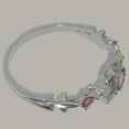 thumbnail image 4 of LBG British Made 10k White Gold Natural Pink Tourmaline & Opal Womens Promise Ring - 33 size options - Size 7, 4 of 7