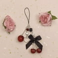 thumbnail image 6 of Phone Charms Strap Cute Cherry CellPhone Straps Aesthetic Pink Red Black BlueCherry Phone Chain for Camera Keychain Bag Pendant Decor Gift, 6 of 6