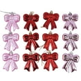 thumbnail image 5 of 12 Pcs Bow Ornament for Christmas Tree Bow Hanging Ornaments 2.76 Inches Pink Plastic Bowknot Hanging Decoration for Xmas Tree Home Wedding Holiday Party Decor, 5 of 5