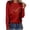 Red, variant on Fall Pohista Womens Tops Womens Fall Fashion 2025 Long Sleeve Tops Fall Tshirts Shirts My Orders Placed Recently Fall Pullover Tops