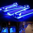 thumbnail image 2 of Teissuly 12V 4 In 1 Car Charge LED Interior Floor Decorative Light Lamp Blue, 2 of 5