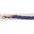 thumbnail image 1 of VIP Crowd Control 1673 60 in. Braided Rope with Mirror Closable Hook - Blue, 1 of 1