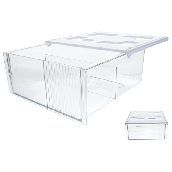 Pretyzoom Transparent Under Desk Storage Drawer Organizer for Office Supplies with Strong Adhesive