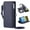 Deep Blue, variant on Dteck for Samsung Galaxy A16 5G Case Wallet with Card Holder, Women Men PU Leather Flip Cover Wrist Strap Zipper Credit Card Slots, Crossbody Wallet Phone Case for Samsung Galaxy A16 5G,Purple
