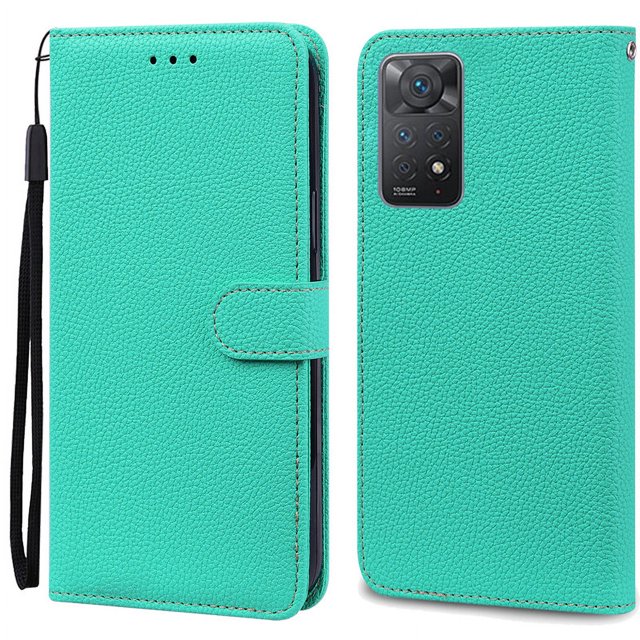 Note 11 Case For Xiaomi Redmi Note 11 11S Case Leather Wallet Flip Case For Redmi Note 11 Pro Phone Cases Note 11S Cover Fundas Sky Blue Note 11S