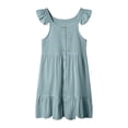 thumbnail image 1 of Ketyyh-chn99 Robe d'Été Sans Manches pour Fille Robe d'Été pour Bébé Fille Robe Décontractée Sans Manches à Volants Taille pour 4-5 Ans, Bleu Ciel, 1 of 4