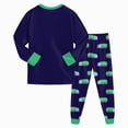 thumbnail image 7 of TOWED22 Toddler Baby Boy Clothes Cute Fall Winter Outfit 6 12 18 24M 3T Letter Print Long Sleeve Sweatshirts and Jogger Pants Set Size:6-7 Y,Color:Blue, 7 of 7