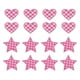 thumbnail image 1 of Uxcell 18 Pcs Corazón Estrella Parche de Planchar a Cuadros Bordados Aplicaciones Parches para Coser para Chaqueta Colección de Denim Ropa Vestido Gorras Jeans Accesorio DIY, Rosa oscuro/Rosa claro, 1 of 6