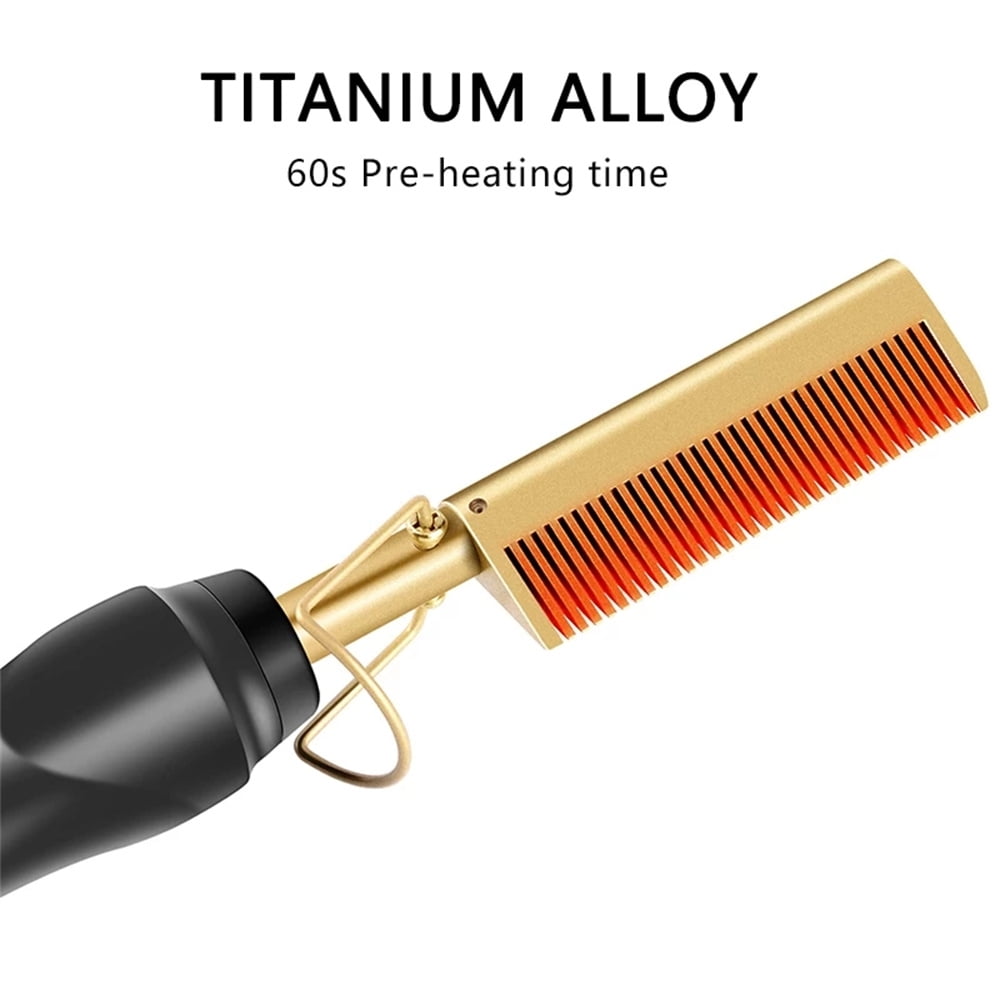 Electric Straightening Comb with Heat Hair Straightening Brush Hair  Straightener 
