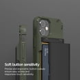 thumbnail image 7 of VRS Design Phone Case for iPhone 12 mini, [Damda Glide Pro] Premium Sturdy [Semi Auto] Card Holder Slot Wallet Phone Case (Green), 7 of 7