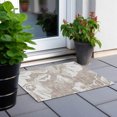 thumbnail image 6 of Addison Rugs Chantille Indoor/Outdoor Transitional Floral Taupe Washable Rectangle Rug, 1'8" x 2'6", 6 of 6