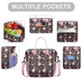 thumbnail image 2 of Pioneer Flower Floral Print Pattern Womens Lunch Box for Work,Insulated Large Lunch Bag for Tween and Teen,Loncheras Para Mujer,Leakproof Adult Lunch Bag for Work,Beach,Travel,Picnic,Camping, 2 of 7