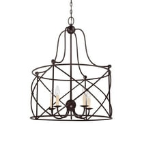 Seneca 5-Light Pendant in English Bronze