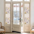 thumbnail image 3 of Pastoral Flowers Window Privacy Film Wildflowers Retro Plants Linen Texture Decorative Glass Window Film UV Blocking Static Cling Non-Adhesive Sticker Covering for Home Door 29.5 x 118 inches, 3 of 8