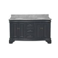 thumbnail image 5 of Katherine 60" Double Bathroom Vanity with Marine Gray Cabinet and Carrara Marble Top, 5 of 6