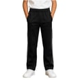 thumbnail image 2 of Xdegoge Boys Straight Leg Sweatpants Activewear Track Pants with Contrast Piping Detail Elastic Waist Workout Bottoms for Jogging Fitness Athletic Casual Wear, 2 of 7
