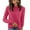 F-Hot PinkD, variant on Hearthz Ribbed Women's Crew Neck Sweater Basic Soft Knit Long Sleeve Shirt Women Spring Winter Outfits Women Tops