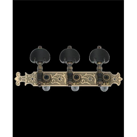 Golden Gate F-2108 Golden Gate F-2108 Classical Guitar Tuners  2 Planks (3 3)  Antique Brass