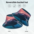 thumbnail image 2 of Cauagu Sunshine Ocean Whale for Unisex Bucket Hat,Outdoor Summer Beach Fishing Sun Hat Hot Summer Reflective Bucket Hat Fun Outdoor Vacation Hat for Men and Women, 2 of 6