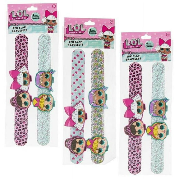 Almar Sales 6027376 Slap Assorted Bracelet - 2 Piece - Pack of 24