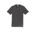 thumbnail image 5 of Port & Co Adult Male Men Plain Short Sleeves T-Shirt Charcoal Medium, 5 of 6