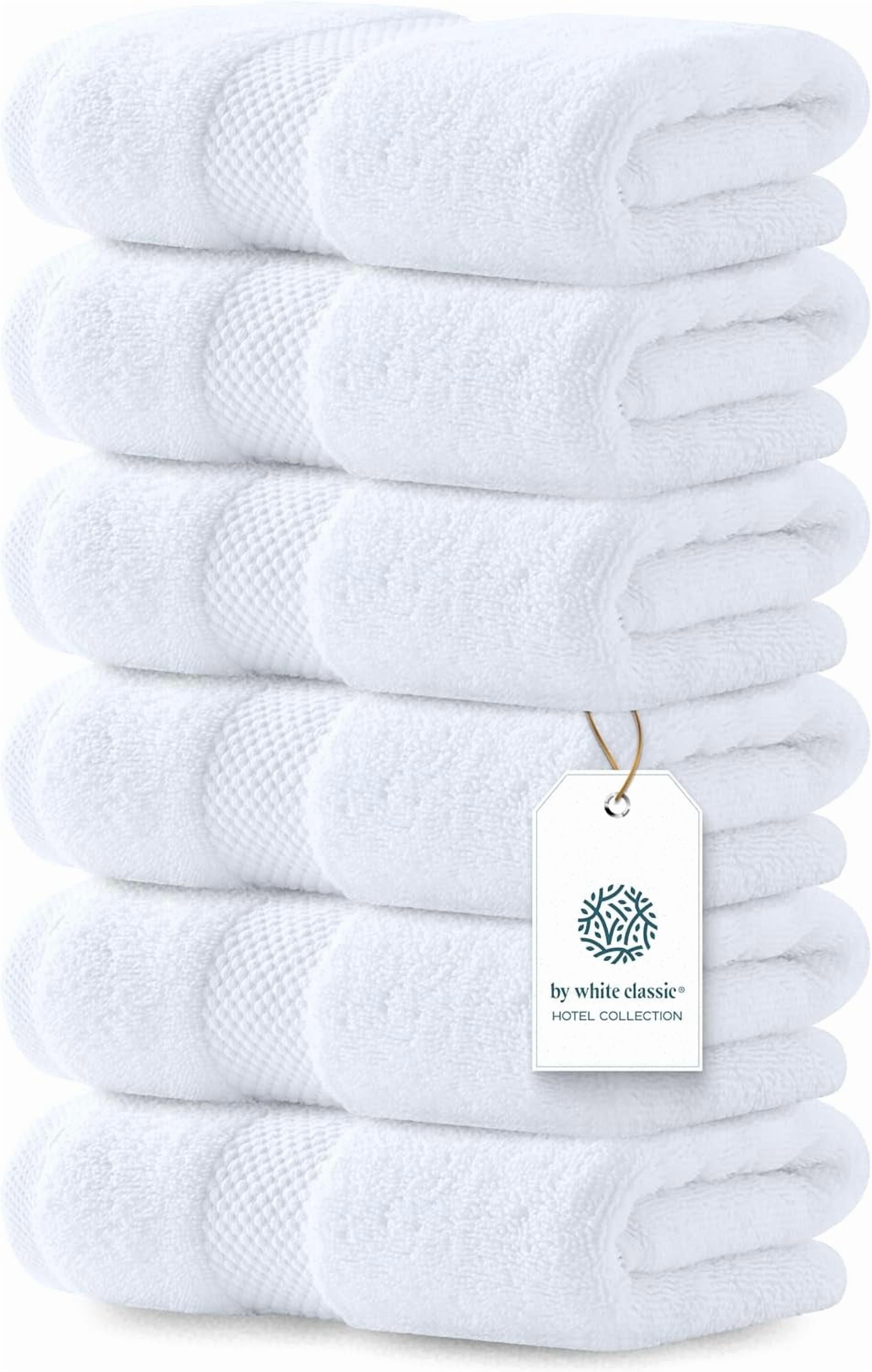 General Luxury Dark Gray Hand Towels - Soft 100% Turkish Cotton | Highly Absorbent Hotel spa Bathroom Towel Collection | 16x30 Inch | Set of 6