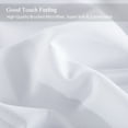 thumbnail image 4 of JML Twin Sheet Set White,Microfiber Bedding Sheet & Pillowcases,Fade Resistant,3 Piece, 4 of 5