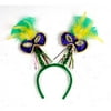 DDI 682087 Mardi Gras Mask with Feathers Boppers Case of 12