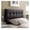 Brown, variant on Lily Tufted Faux Leather Upholstered Twin Headboard in Brown