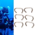 thumbnail image 1 of Clips de cuerda elástica DYNWAVEMX 6 piezas Soporte de cuerda acero inoxidable Clip para diámetro del ambre 2 mm, 1 of 8