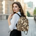 thumbnail image 6 of FORMRS Mini Backpack Purse for Women Travel Daypack Casual Shoulder Bag, Brown Floral, 6 of 7