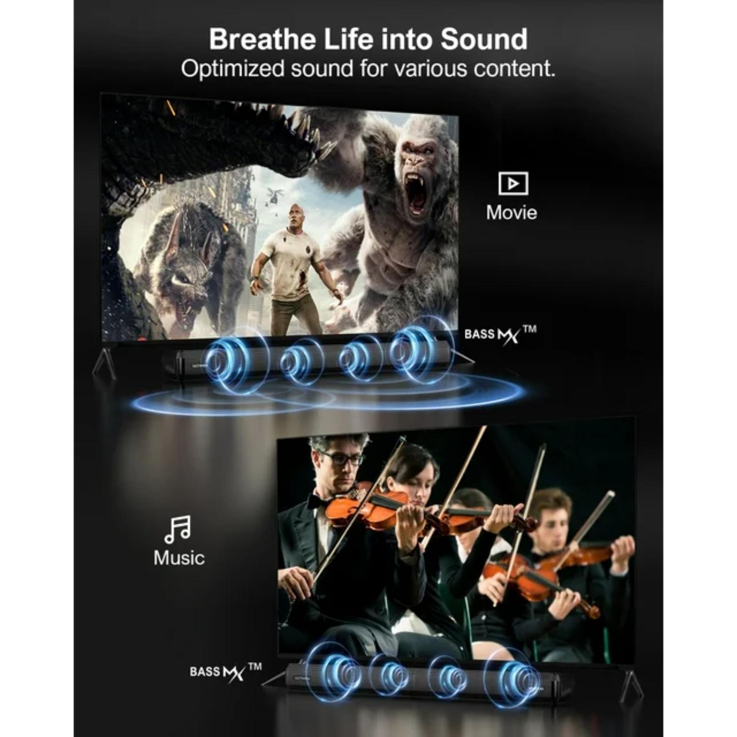 Ultimea 2.2ch Soundbar with Built-in Dual Subwoofer photo 4