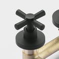 thumbnail image 4 of Wall Mount Tub Filler Matte Black Bathtub Faucet High Flow Two Cross Handles with Rough in Valve, Extra Long Spout Sumerain, 4 of 8
