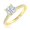 Yellow Gold, variant on 1 to 5 Carat LAB GROWN Round Cut Diamond Prong Set Solitaire Diamond Engagement Ring Band (G-H Color VS1-VS2 Clarity) Platinum 1 Carat Size-5
