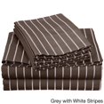 thumbnail image 3 of Superior 600 Thread Count Deep Pocket Bahama Stripe Cotton Blend Sheet Set, 3 of 5