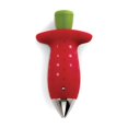 thumbnail image 1 of Descorazonador de fresas Chef'n Stem Gem rojo y verde, 1 of 9