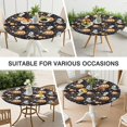 thumbnail image 7 of Nightmare Before Christmas Halloween Pattern Round Fitted Tablecloth with Elastic Edge,Dining Table Cover Waterproof,Outdoor Round Tablecloth for Camping,Dining,Indoor and Outdoor, 7 of 7
