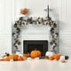 thumbnail image 5 of HWRETIE Decoración de calabaza de Halloween con hojas de arce,calabaza de ratán con temática otoñal para decoración del hogar de otoño y Halloween, 5 of 6