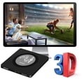 thumbnail image 2 of External Blu Ray CD DVD Drive, USB Blu Ray Drive External Bluray Burner Read/Write BD Player with 2 USB and TF/SD Slots, Optical Blue Ray CD DVD Read, 2 of 8