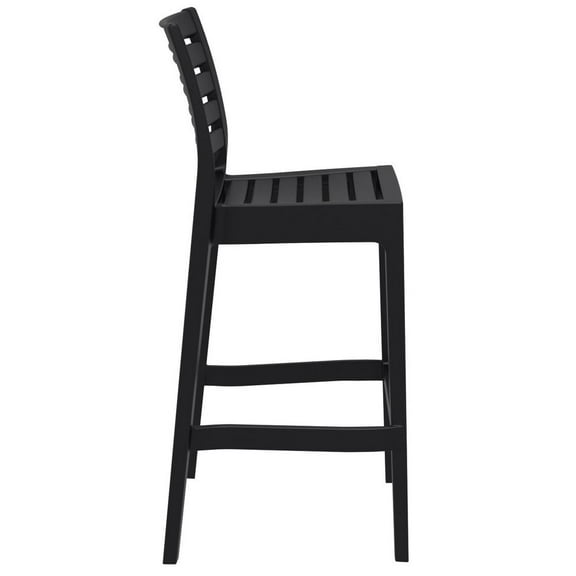 Compamia Ares 29.5" Outdoor Bar Stool in Black