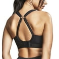 thumbnail image 3 of Panache Boundless Racerback Non-Wire Sports Bra (7341B),38D,Black/Black, 3 of 6
