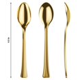 thumbnail image 2 of Cucharitas Desechables Mini Exquisite Doradas 11.5 cm Paquete de 4800, 2 of 7