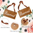 thumbnail image 3 of 12 Pieces Reserved Signs for Wedding Chair Signs Hanging Wooden Rustic Style for Chair Sign 5.1 x 9.1 Inch Wood Reserved Seating Sign Hanging Decor for Birthday Party, 3 of 7