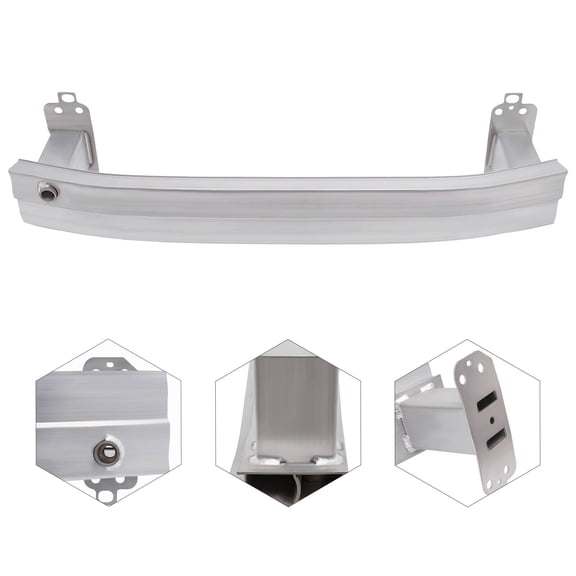 Front Bumper Reinforcement for 2017-2021 Jeep Compass Renegade, Iron, Direct Replacement, OEM Part Number 68243667AA/68243667AB