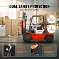 thumbnail image 4 of VEVOR Suspensión universal para asiento de tractor, asiento plegable para carretilla elevadora con respaldo de ángulo ajustable, microinterruptor, cinturón de seguridad y reposabrazos, asiento de trac, 4 of 8